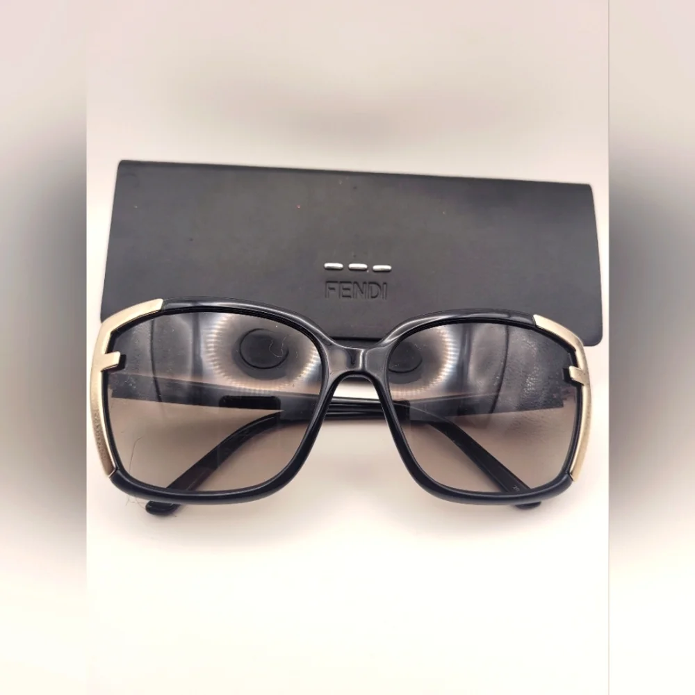 Fendi F Women's Black Sunglasses